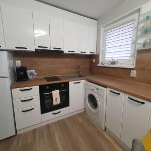Kuchyň nebo kuchyňský kout v ubytování Apartment Voivoda