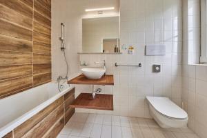 Koupelna v ubytování Hotel Auri