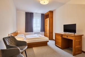 TV a/nebo společenská místnost v ubytování Hotel Auri