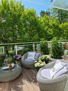 Vonkajšia záhrada v ubytovaní Apartament Prestige & Sea Playa Baltis 44