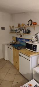 Cuisine ou kitchenette dans l'établissement Studio de la Baie