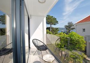 Balkón nebo terasa v ubytování 4K - Modern apartment very close to the sea
