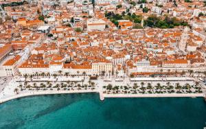 an aerial view of the city of dubrovnik at City Place in Split