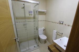 Koupelna v ubytování Hotel Un lugar en la Vecilla