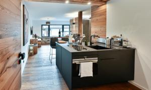 Kuchyň nebo kuchyňský kout v ubytování Fauken-Kammerl