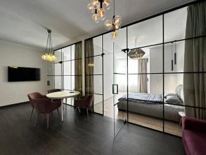 Televízia a/alebo spoločenská miestnosť v ubytovaní Sea Symphony 3-bedrooms Lux Apartment
