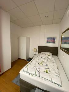 Postel nebo postele na pokoji v ubytování Ruhiger Rückzugsort in Steinheim