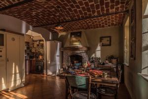 Χώρος καθιστικού στο Casa delle foglie sussurranti