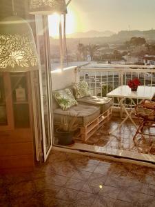 Balkon lub taras w obiekcie Puerto de Mazarron 300m plage Bahia