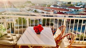 Balkon lub taras w obiekcie Puerto de Mazarron 300m plage Bahia