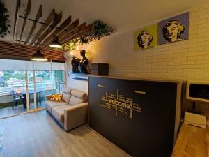 Posezení v ubytování Saltillo Alto Boutique Studio
