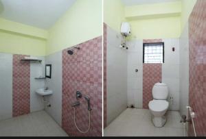 Een badkamer bij OYO Up37 Inn