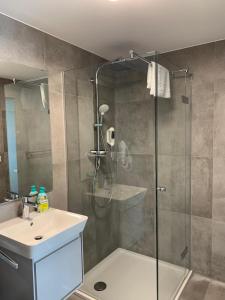 Koupelna v ubytování Frundsberg-Apartment