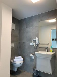 Koupelna v ubytování Frundsberg-Apartment