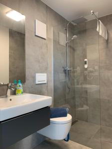 Koupelna v ubytování Frundsberg-Apartment