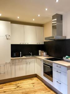 Kuchyň nebo kuchyňský kout v ubytování Apartment Waldnah