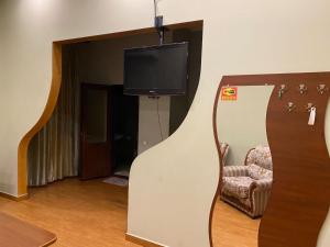 TV a/nebo společenská místnost v ubytování Green House + 24 fotografií
