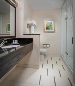 A bathroom at Fairfield Inn & Suites by Marriott North Bergen
