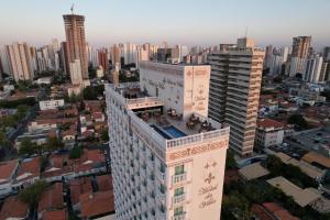 an overhead view of a city with tall buildings at Hotel da Villa in Fortaleza
