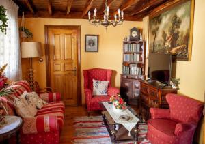 Posezení v ubytování Casa Rural La Aldea