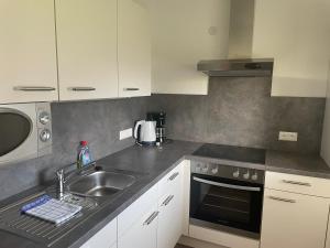 Kuchyň nebo kuchyňský kout v ubytování Am Randersberg - Wohnung Nr 1 + 12 fotografií