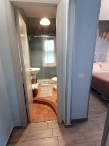 Koupelna v ubytování B&B PLANO DE LACZARULO