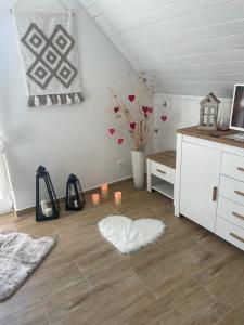 TV a/nebo společenská místnost v ubytování Apartmány Turkovna