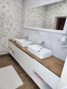 أبارتمان إل في سراييفو: حمام مغسلتين ومرآة