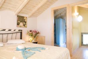 Ένα ή περισσότερα κρεβάτια σε δωμάτιο στο Villa Fotini +21 φωτογραφίες