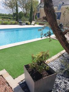Πισίνα στο ή κοντά στο Gîtes avec piscine chauffée