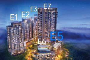 a rendering of a building with the words at Genting Highlands Peak 8paxCozyHome at Ion Delemen in Genting Highlands