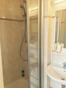Koupelna v ubytování Hotel Gerber