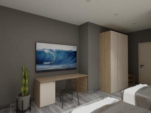 Katil atau katil-katil dalam bilik di Split Rooftop Suites