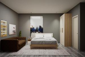 Katil atau katil-katil dalam bilik di Split Rooftop Suites