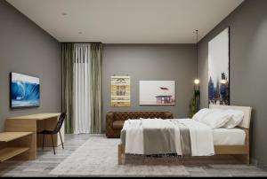 Katil atau katil-katil dalam bilik di Split Rooftop Suites