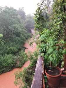 a view of a river from a bridge at Aerie Lodge in Pang Mapha