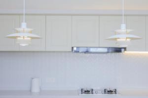 Η κουζίνα ή μικρή κουζίνα στο Warm Four Bedroom Apartment with Huangpu River View