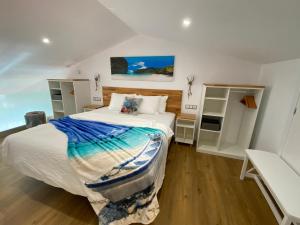 Krevet ili kreveti u jedinici u objektu First Beachline Maritime Deluxe Apartment with balcony in Sun Club