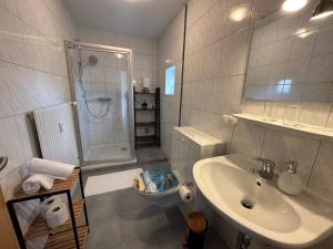 Koupelna v ubytování Gemütliche Oase in der City