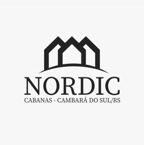 un logo pour un cinéma canadien de suites dans l'établissement Nordic Cabanas, à Cambará