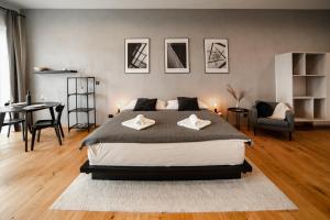Posteľ alebo postele v izbe v ubytovaní Piano apartments - LICITY