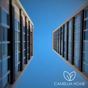 una imagen de un edificio con el logotipo de la casa de la camelia en C A M E L L I A - H O M E en Cipolletti