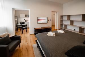 Posteľ alebo postele v izbe v ubytovaní Piano apartments - LICITY