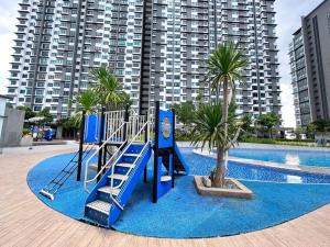 a playground in the middle of a swimming pool at Semenyih kajang kiara plaza kids Land in Kajang