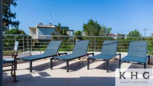 Balkón nebo terasa v ubytování Red Sand Apartment 1 min from Megas Lakos beach!