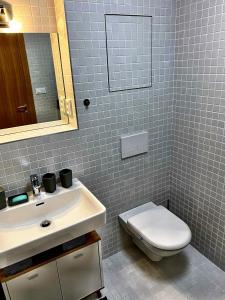Koupelna v ubytování Apartmán NatEmi u sjezdovky Filipovice + 27 fotografií