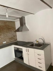 Küche/Küchenzeile in der Unterkunft Apartamento de 1 dormitorio