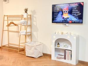 Postel nebo postele na pokoji v ubytování NK hostel