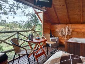 Balkón nebo terasa v ubytování Glamping Rionegro- arrayanes