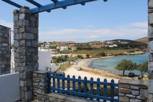 a view of the beach from the balcony of a house at Fabrika Apartment B2 in Vári
